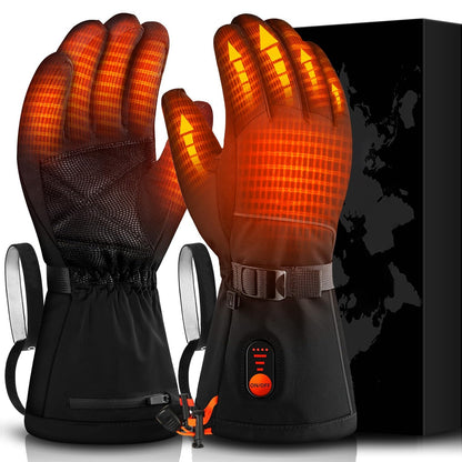 Rechargeable Touchscreen Heated Gloves - Waterproof Winter Warmers