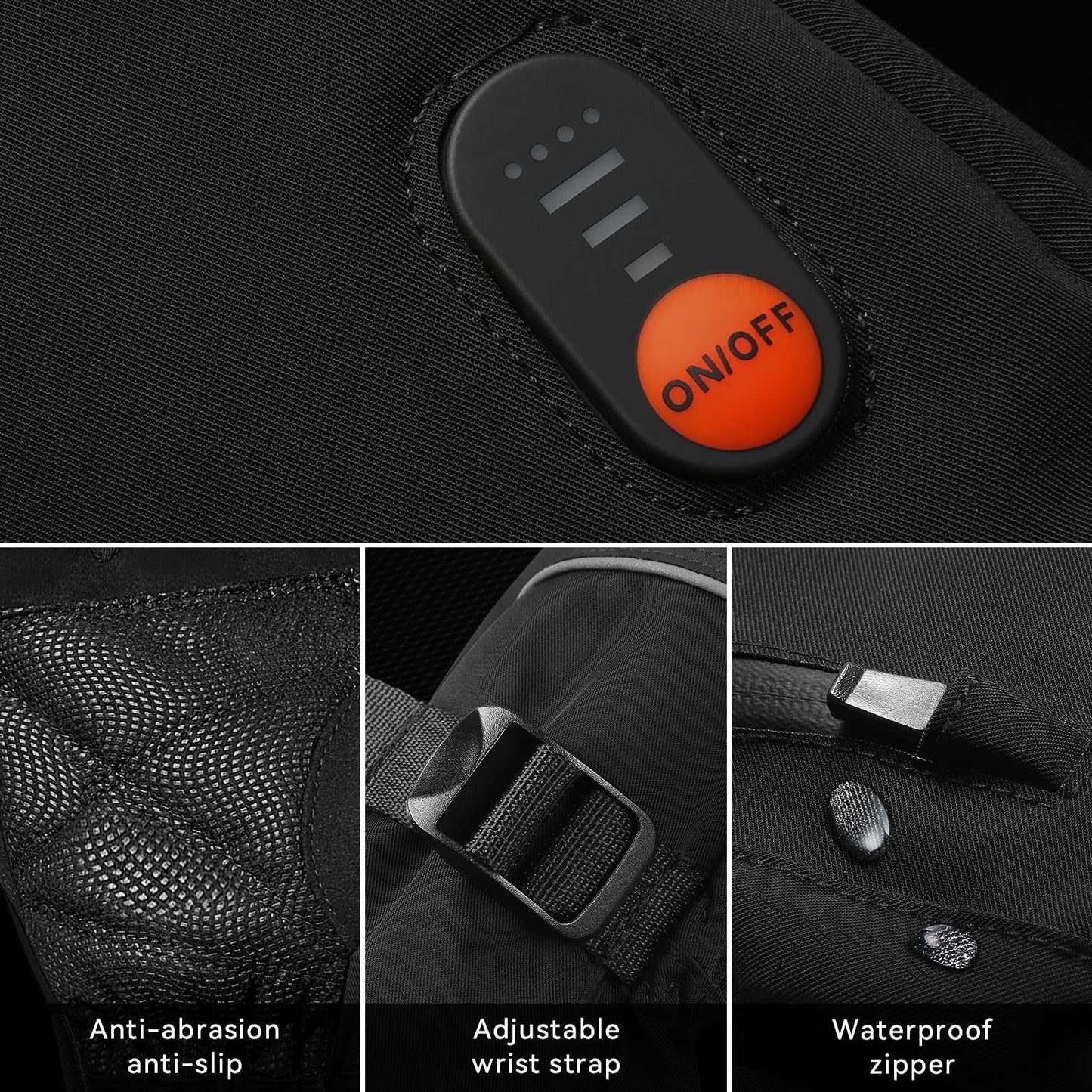 Rechargeable Touchscreen Heated Gloves - Waterproof Winter Warmers