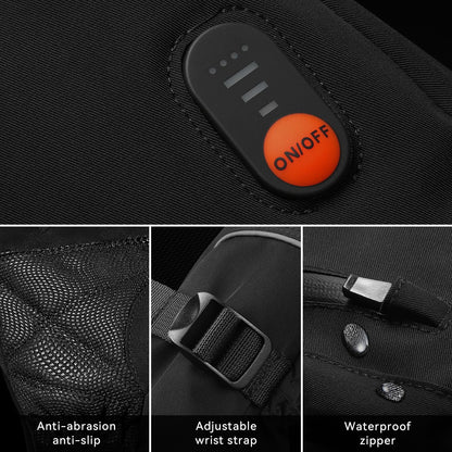 Rechargeable Touchscreen Heated Gloves - Waterproof Winter Warmers