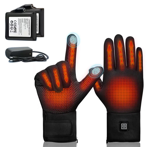 Rechargeable Heated Gloves for Winter Sports & Outdoor Activities