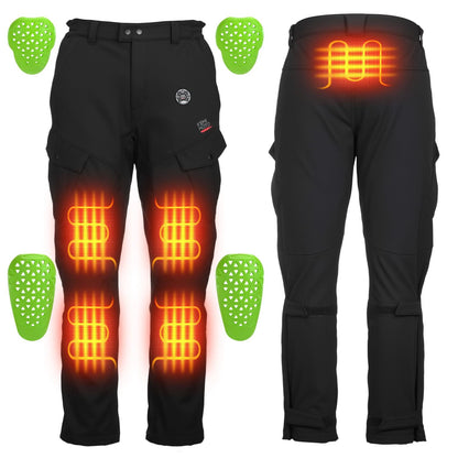 Men’s Heated Motorcycle Pants with 10000mAh Battery and Armor