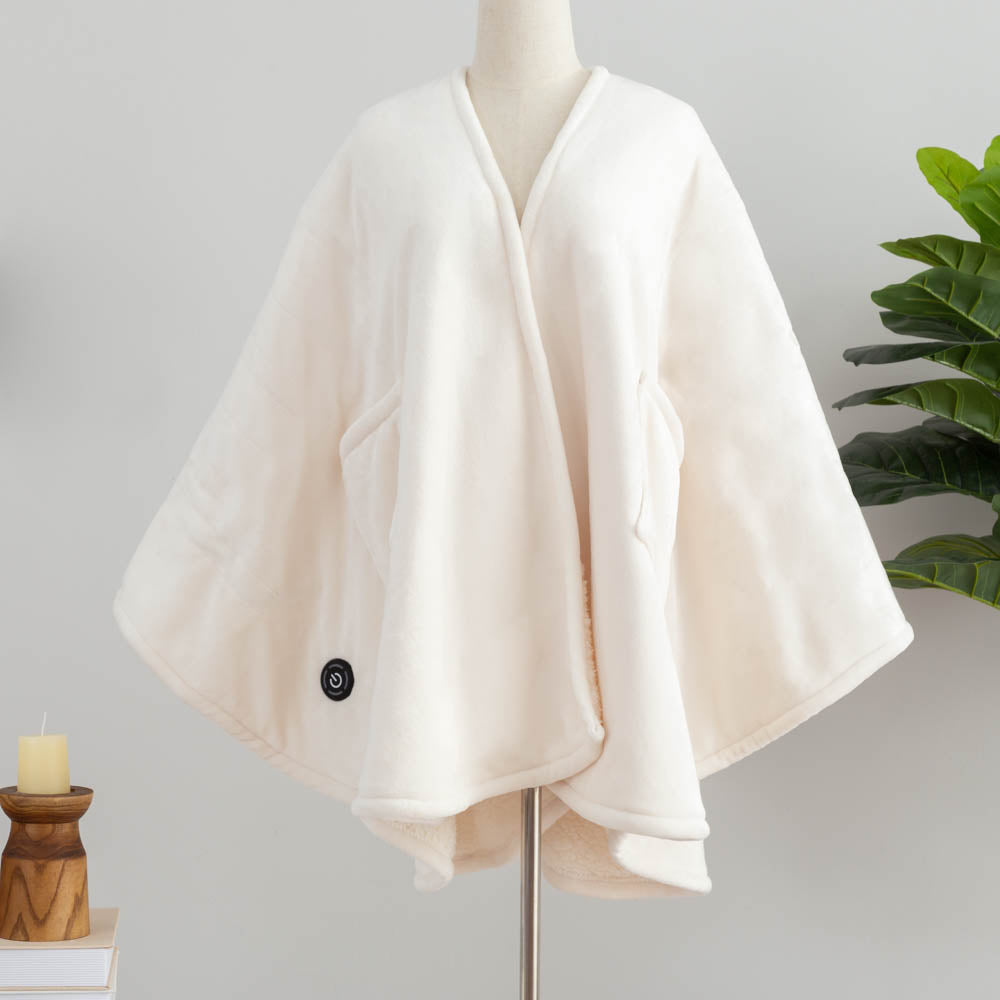 Heated Sherpa Wearable Throw
