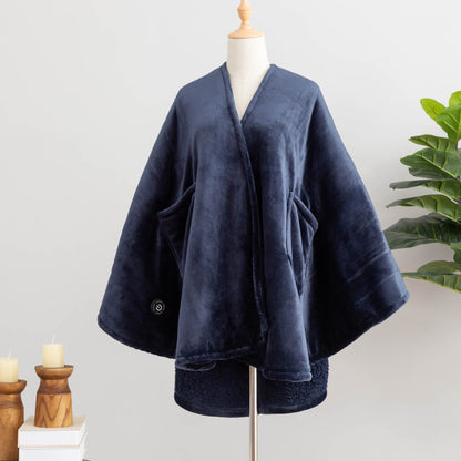 Heated Sherpa Wearable Throw