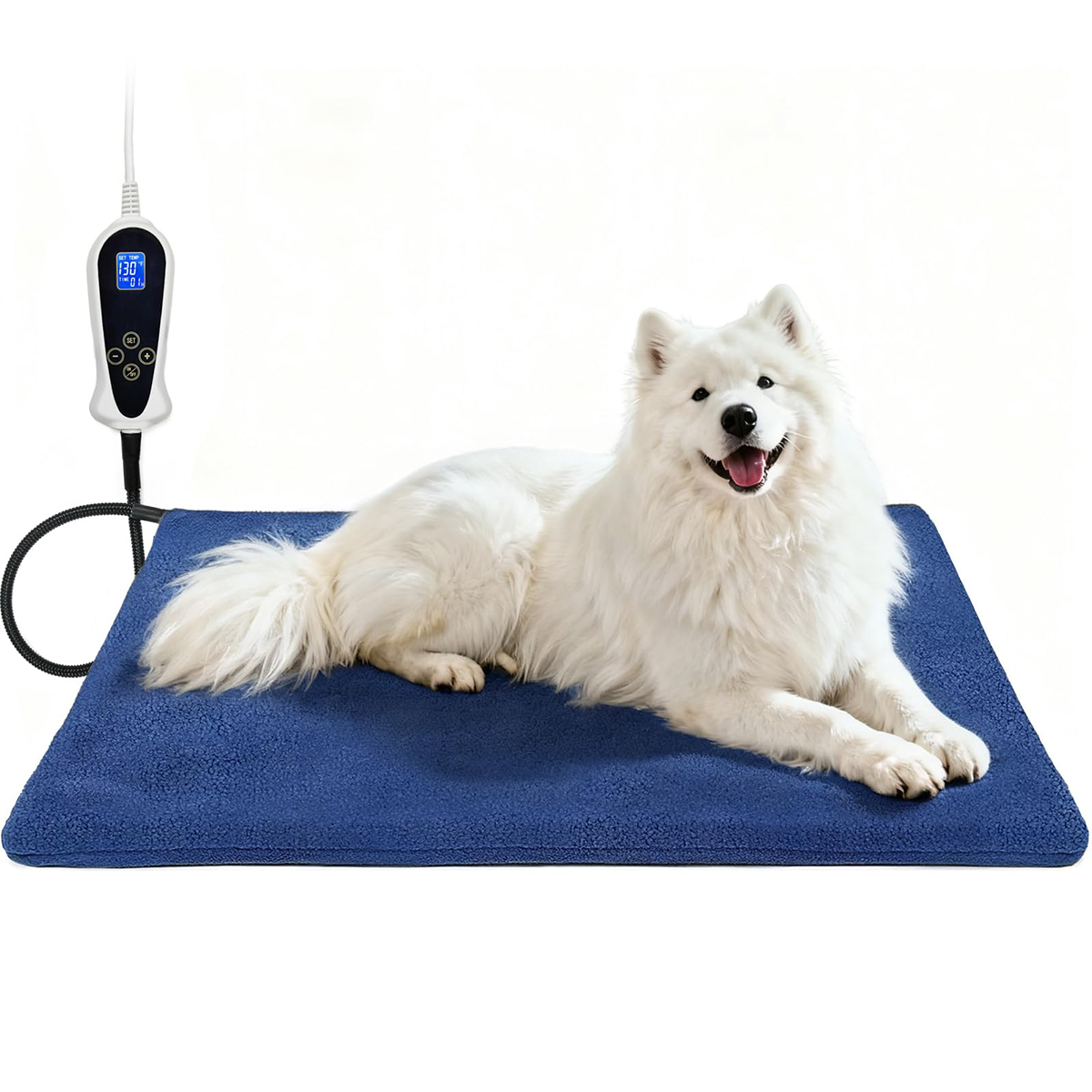Extra Large Waterproof Heated Dog Bed Mat - Electric Pet Warmer