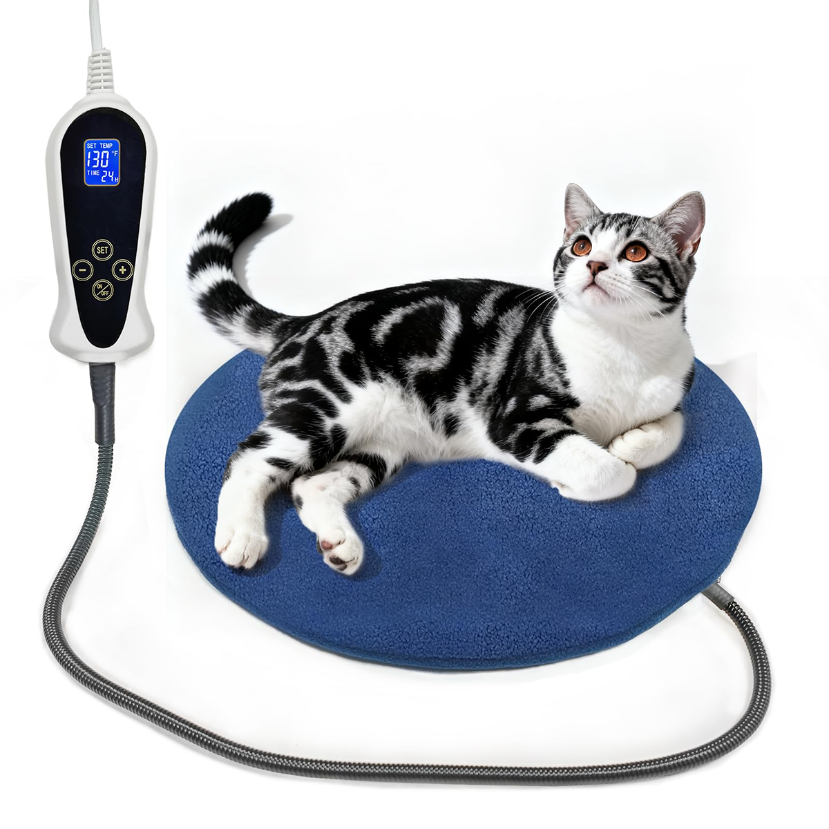 Extra Large Waterproof Heated Dog Bed Mat - Electric Pet Warmer