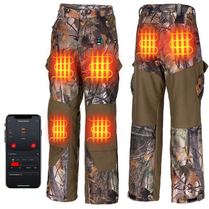 Heated Pants Padded Knees Design for Hunting Hiking Camping