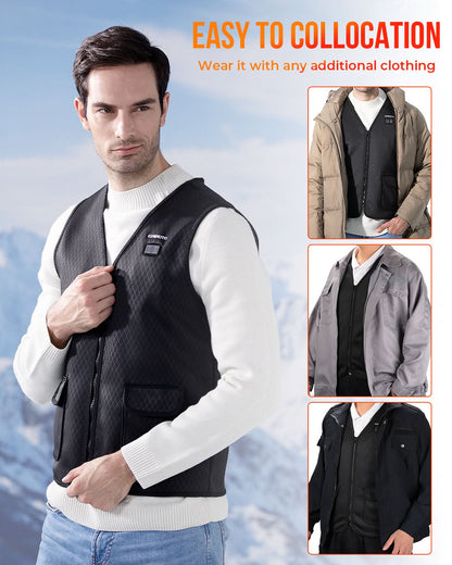 Electric Heated Vest for Men Winter Hunting (No Battery)