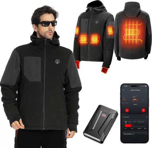 Heated Jacket with 12V 20000mAh Battery Pack
