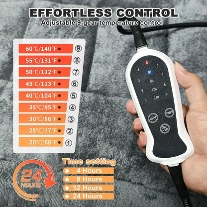 Adjustable Heated Dog Bed with Washable Cover - Warm Pet Bed