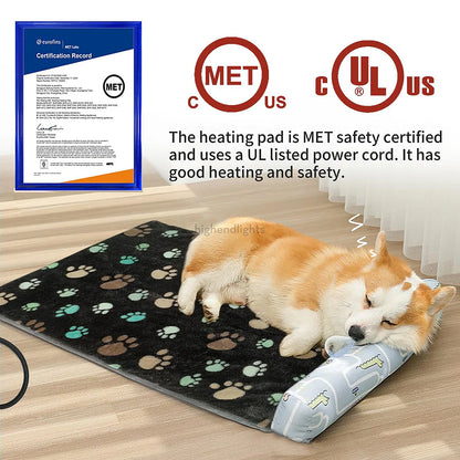 Adjustable Heated Dog Bed with Washable Cover for Warmth & Comfort
