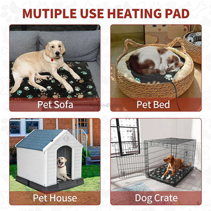 Adjustable Heated Dog Bed with Washable Cover for Warmth & Comfort