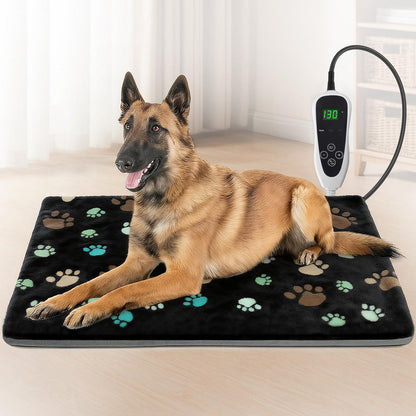 Adjustable Heated Dog Bed with Washable Cover for Warmth & Comfort