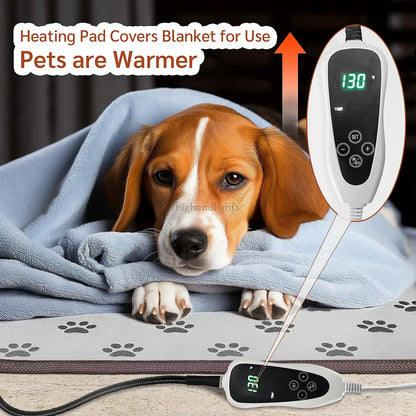 Adjustable Heated Dog Pad with Waterproof Cover for Comfort & Warmth