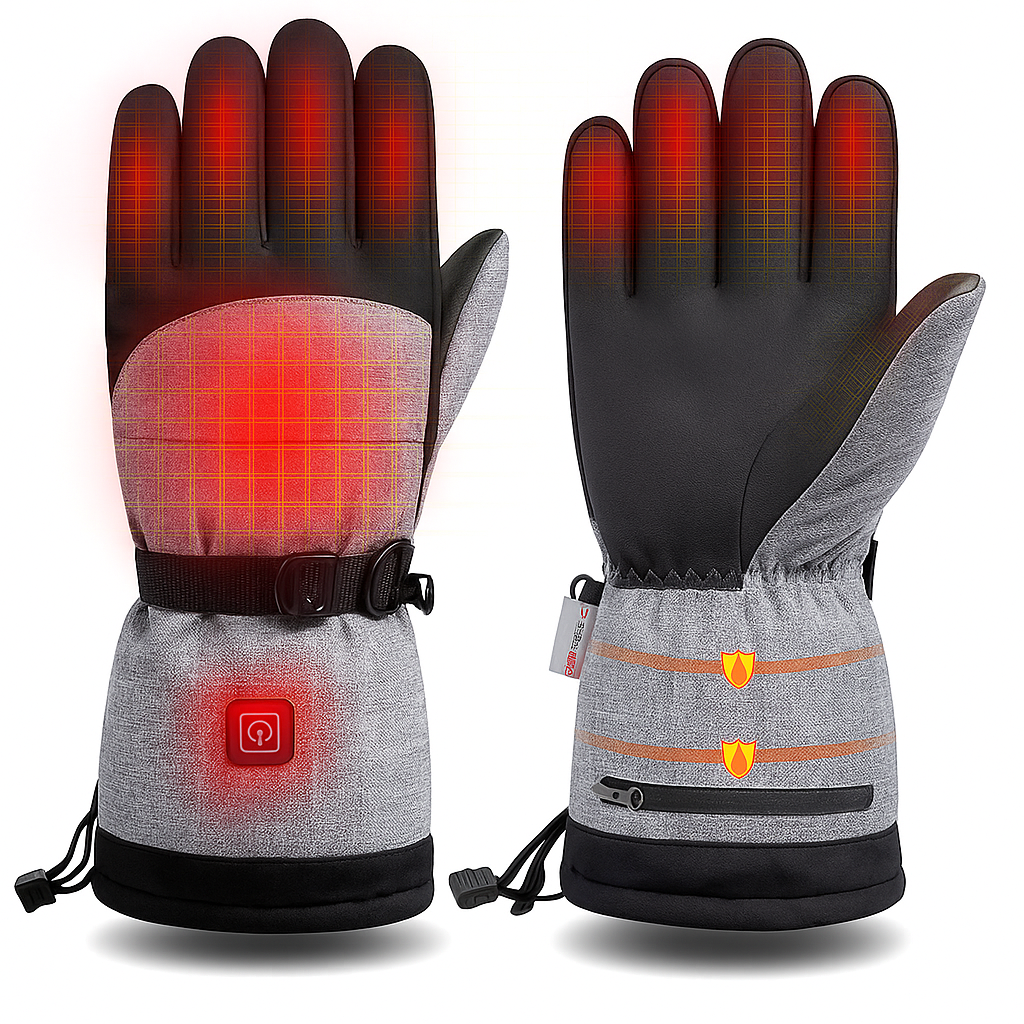 Heated Winter Gloves for Men and Women - Rechargeable Warmth