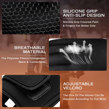 Rechargeable Heated Gloves for Winter Sports & Outdoor Activities