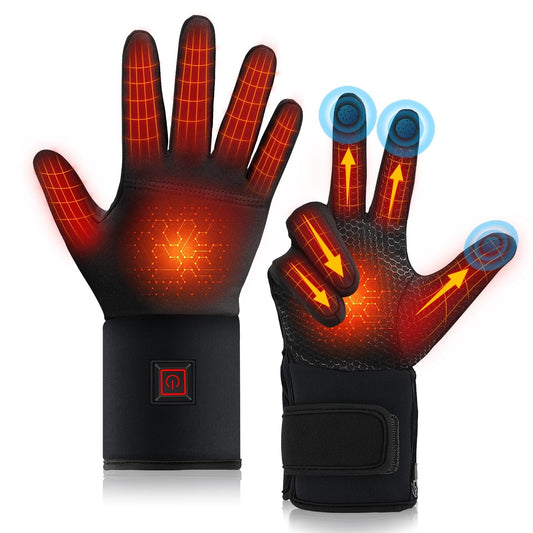 Rechargeable Heated Winter Gloves for Outdoor Sports & Activities