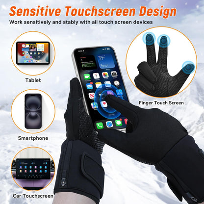 Rechargeable Heated Winter Gloves for Outdoor Sports & Activities