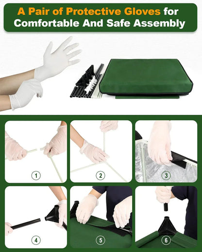 Insulated Heated Cat House for Outdoor Winter Shelter with Heating Pad